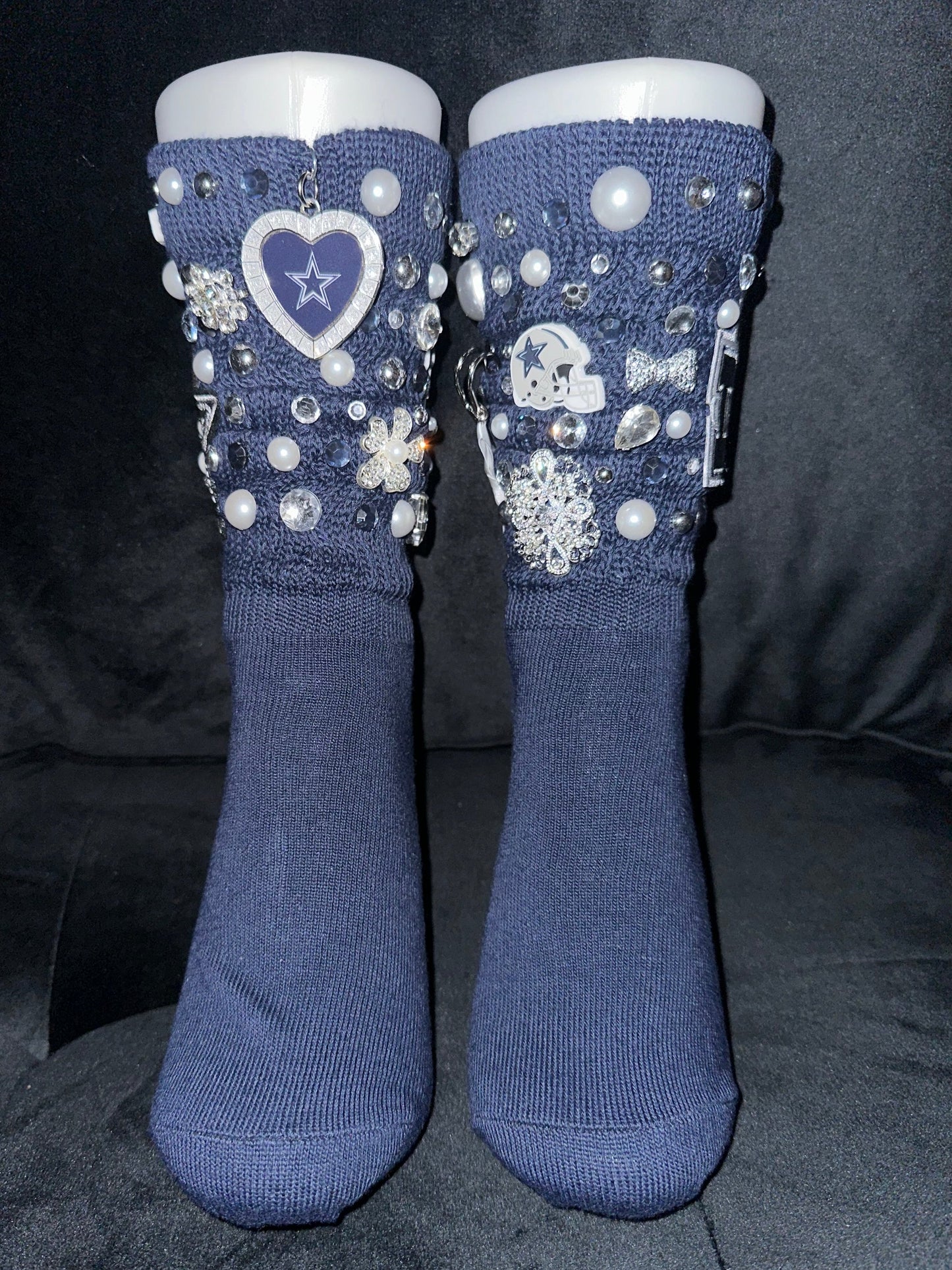 NFL Charm Socks W/Denim