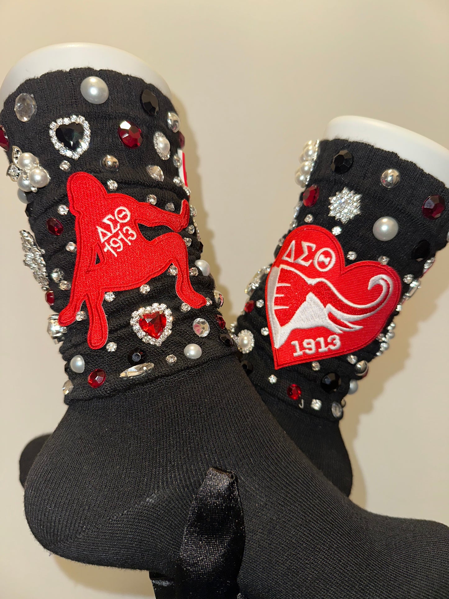 Sorority Charm Socks W/Deim