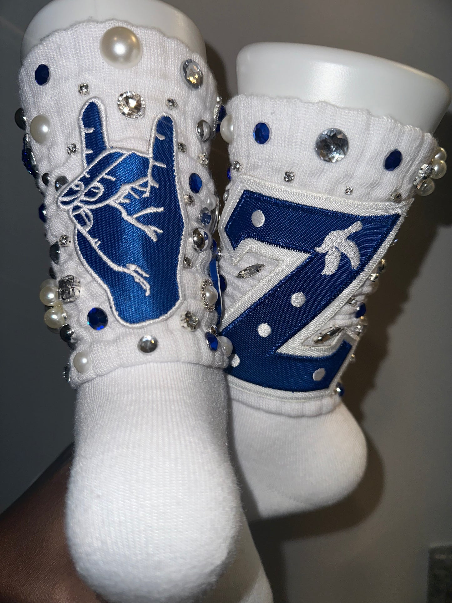 Sorority Charm Socks W/Deim