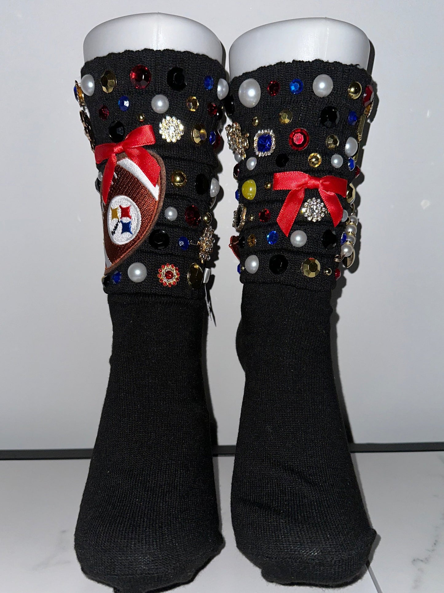 NFL Charm Socks W/Denim