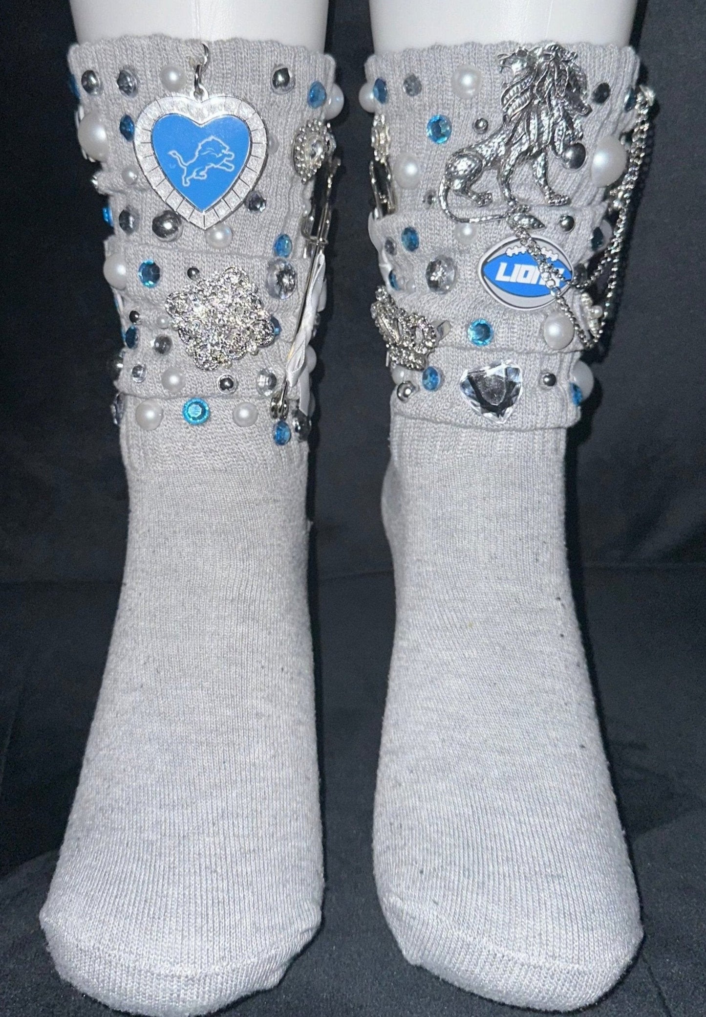 NFL Charm Socks W/Denim