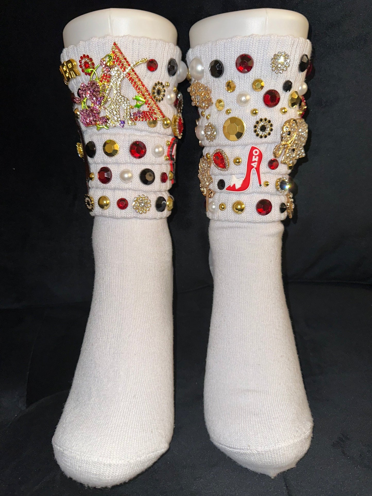 Sorority Charm Socks W/Deim