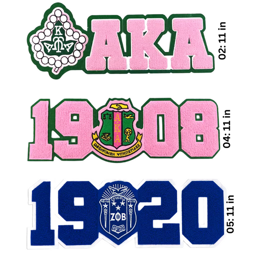 Sorority Founder Year Patches