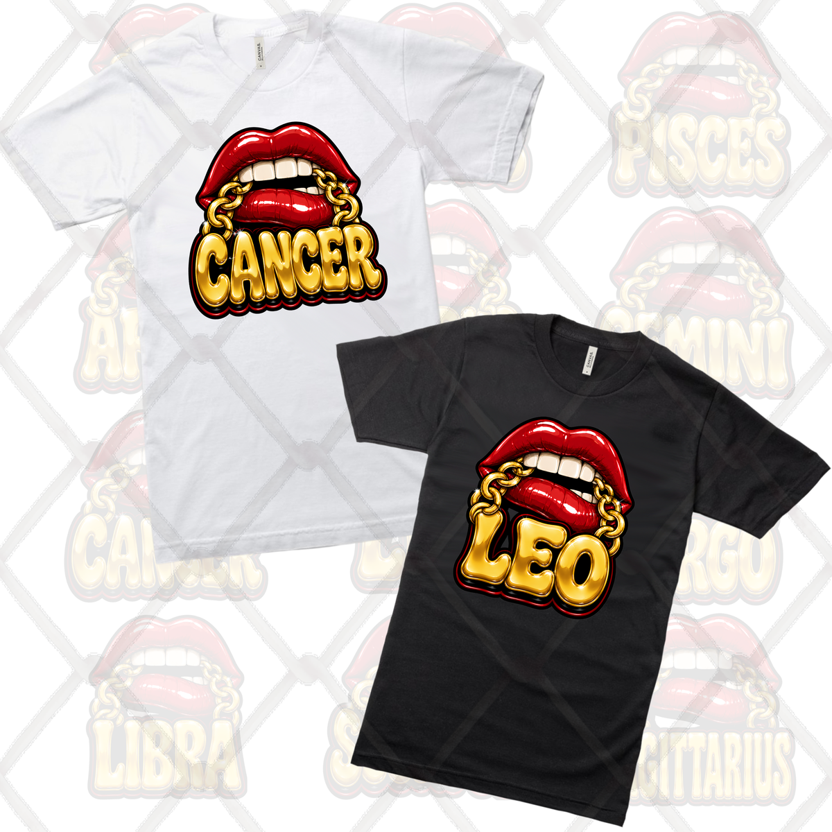 12 Zodiac PNG Bundle