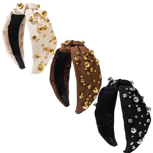 Pearl Bling Headbands (Neutral)
