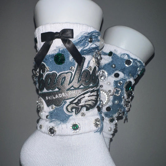 NFL Charm Socks W/Denim