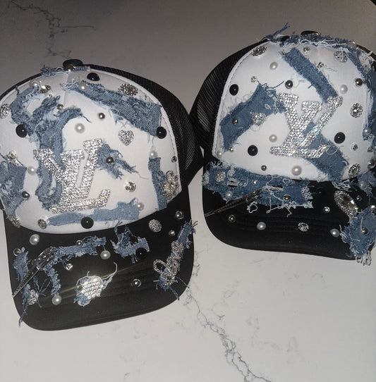 LV Inspired Trucker Hats