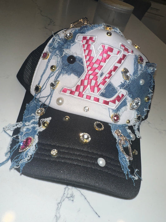 Pink LV Trucker Hat
