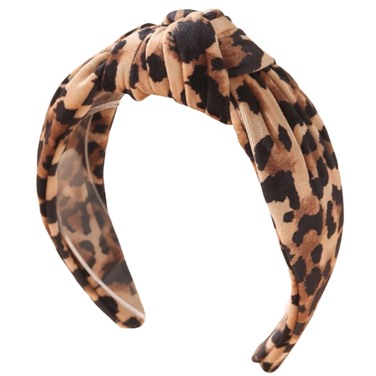 Leopard Headband ~ Crush Velvet