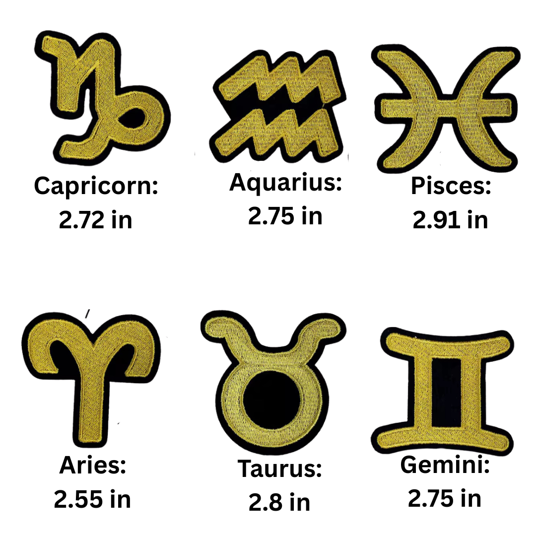 Zodiac Symbol Patches