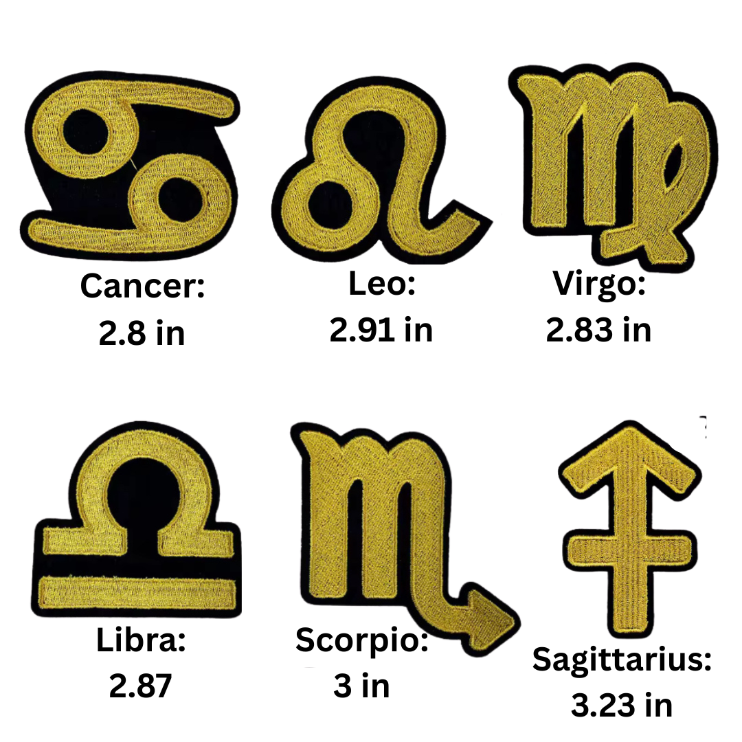 Zodiac Symbol Patches