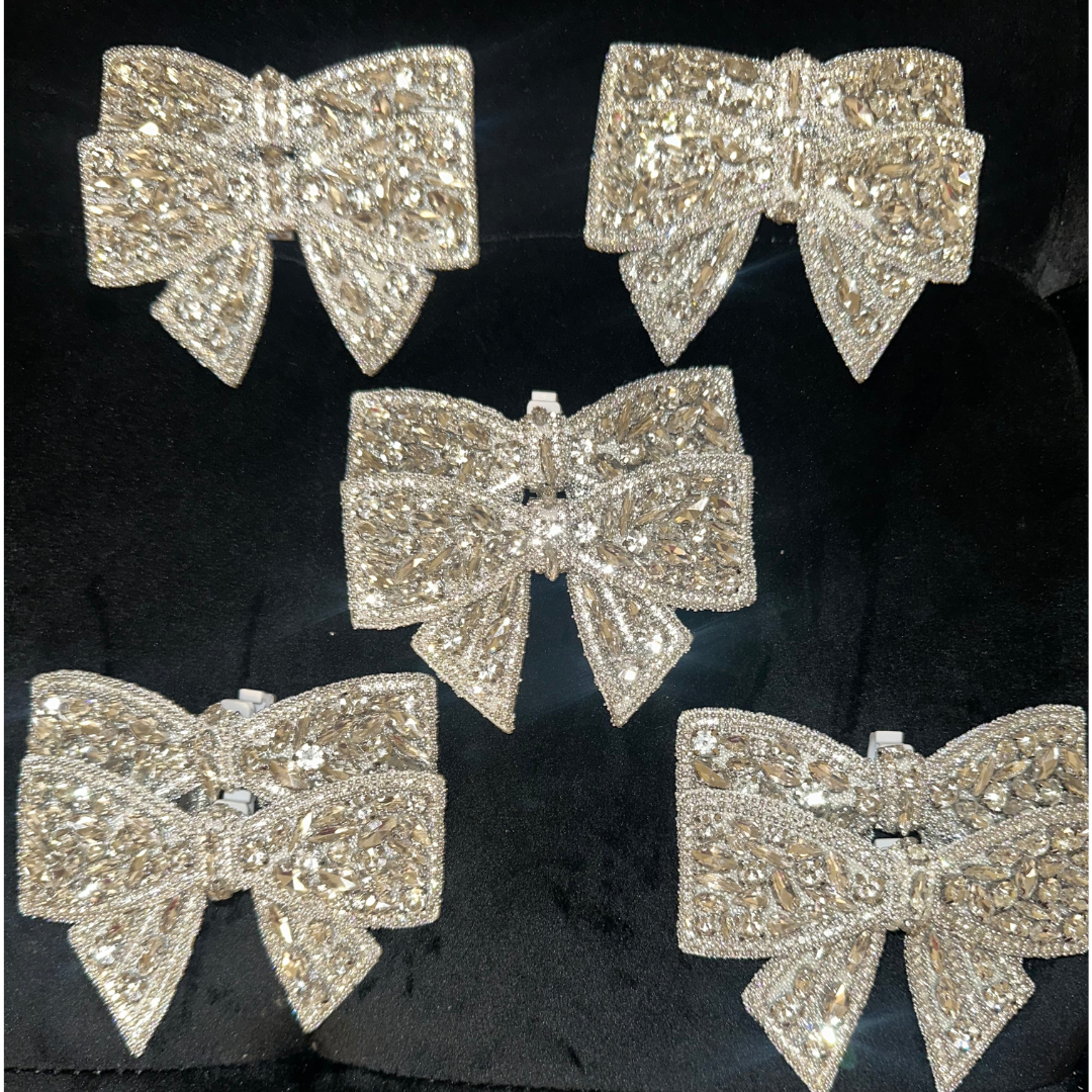 Rhinestone Shoe Bows