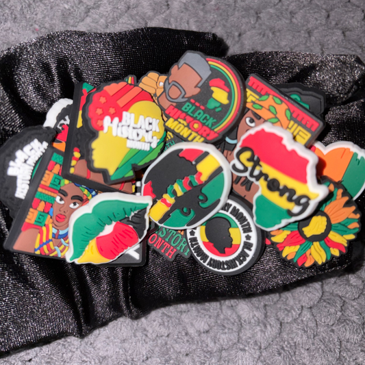 Black History/Juneteenth Croc Charms