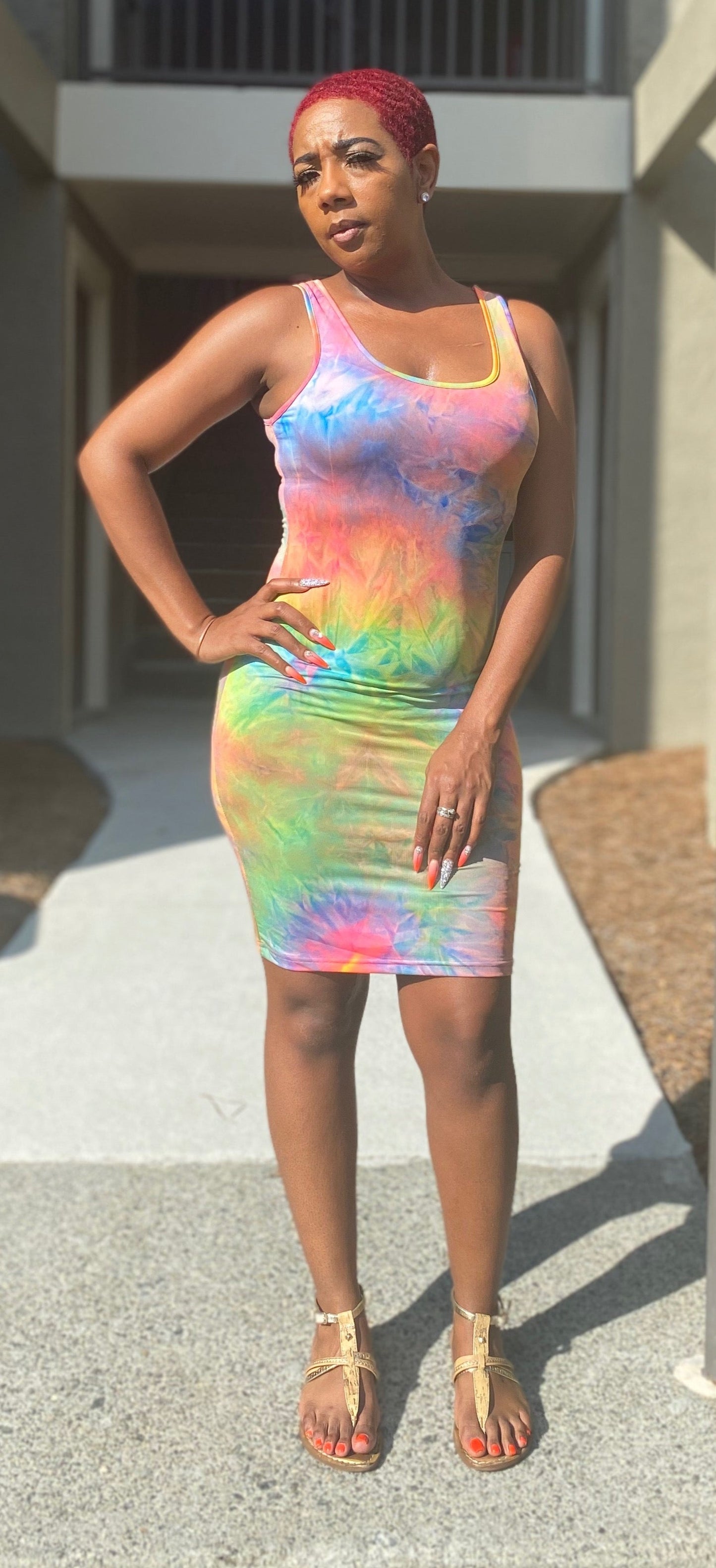 SUGGA Tie Dye Dress